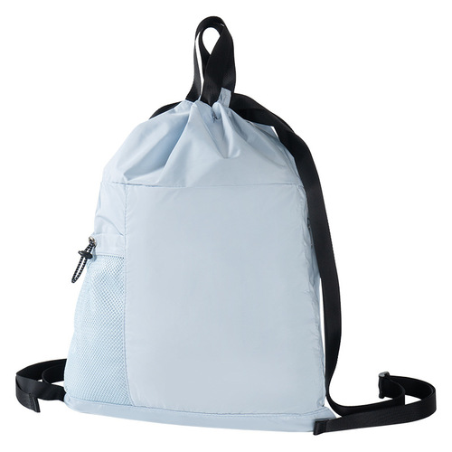 Drawstring backpack, lightweight fitness mountaineering running sports bag pocket basketball bag casual folding waterproof storage bag