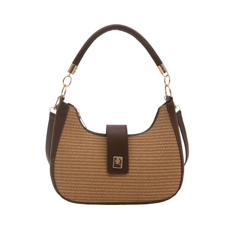 Modische Geflochtene Strohtasche Für Damen Hand- Und Umhängetasche_voghion.com