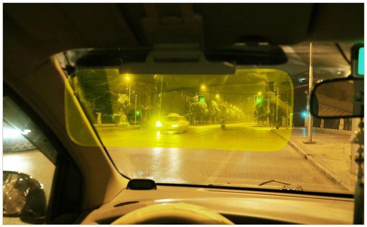 Car Sunshade Anti-Glare Goggles Anti-High Beam Car Accessory Dual-Use Day and Night Sun Visor