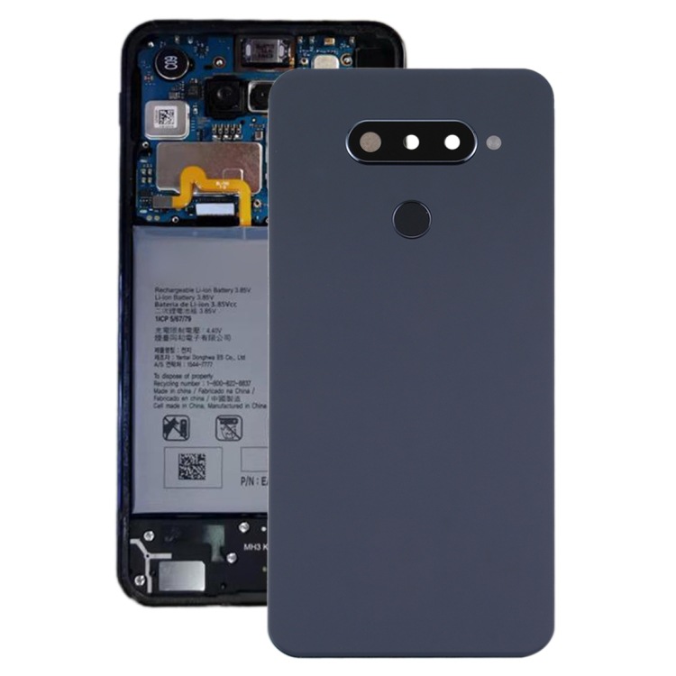 Aplicable para LG Q70 / LM-Q730N (versión coreana) cubierta trasera de batería original (color: negro)