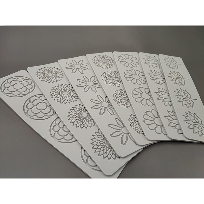 Nuevo en stock Daisy Lotus caleidoscopio fondant LACE pad DIY hornear decoración molecular cocina impresión molde