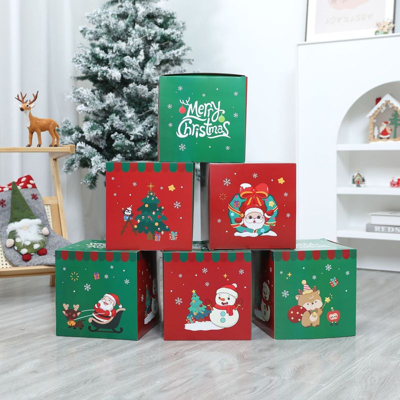 クリスマス装飾品クリスマス積み上げギフトボックスデパートスーパーのショーウインドー装飾雰囲気配置紙ギフトボックス|undefined