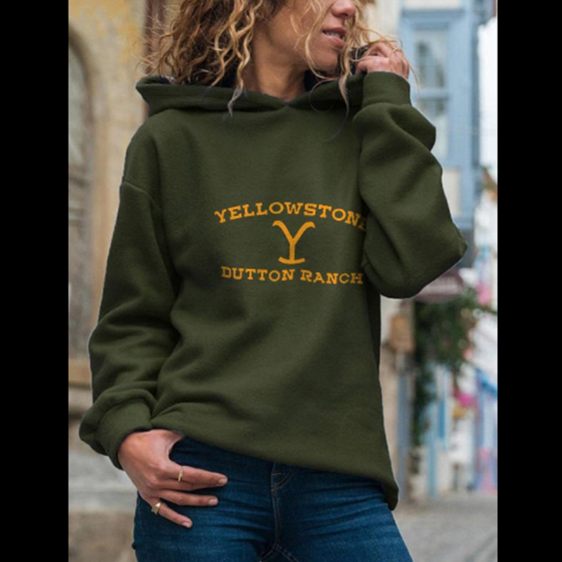 Amazon 2022 US TV series Yellowstone yellowstone Autumn Hoodie Hoodie Crewneck 3D Printed Women Amazon 2022 US TV series Yellowstone yellowstone Autumn Hoodie Hoodie Crewneck 3D Printed Women
