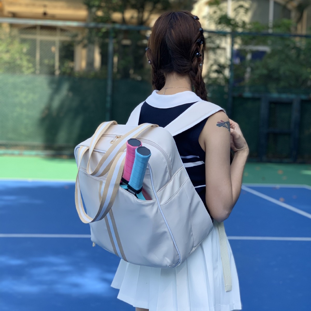 Spot New Pickleball Bag Multifunctional Single Shoulder Double Shoulder Satchel Tennis Racket Backpack Outdoor Handbag with Shoe Compartment
