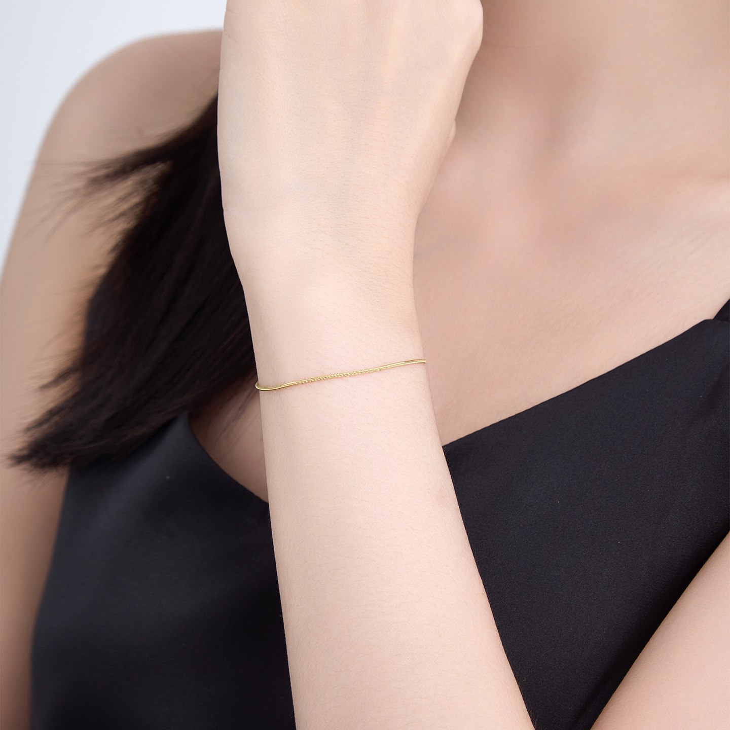 Xuping pulsera de acero inoxidable simple de moda cadena europea y americana personalidad transfronteriza hip-hop fría pareja joyas al por mayor
