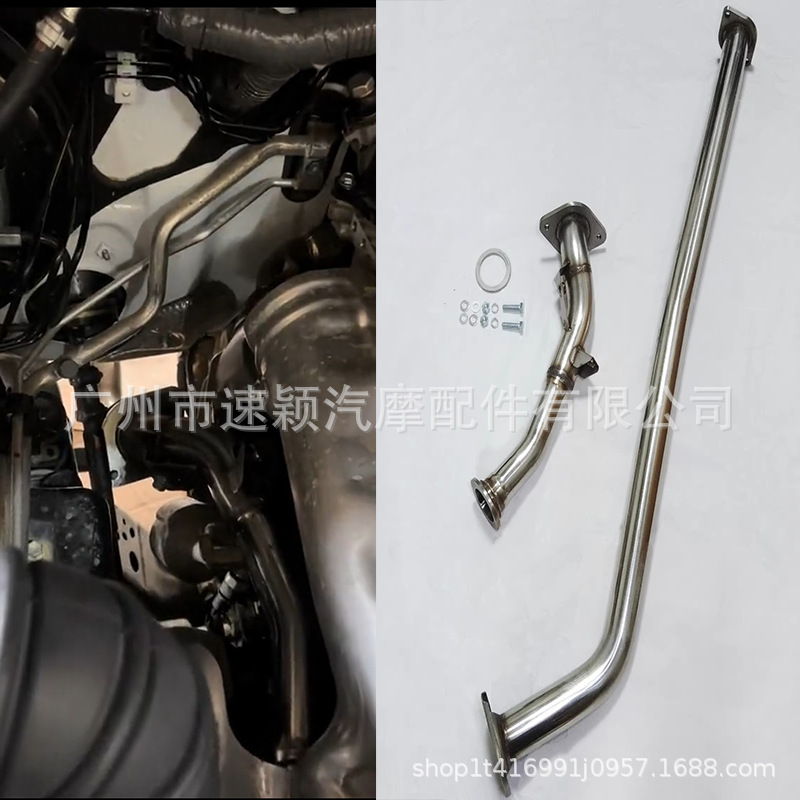Suitable for Hilux Hilux Revo 2015-19 Models Modified Dual Exhaust Pipes from Mid-Section to Full Tail Section