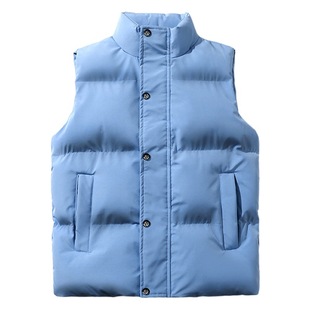 Quality men's vest fashionable solid color couple vest stand collar vest vest waistcoat sleeveless New coat winter
