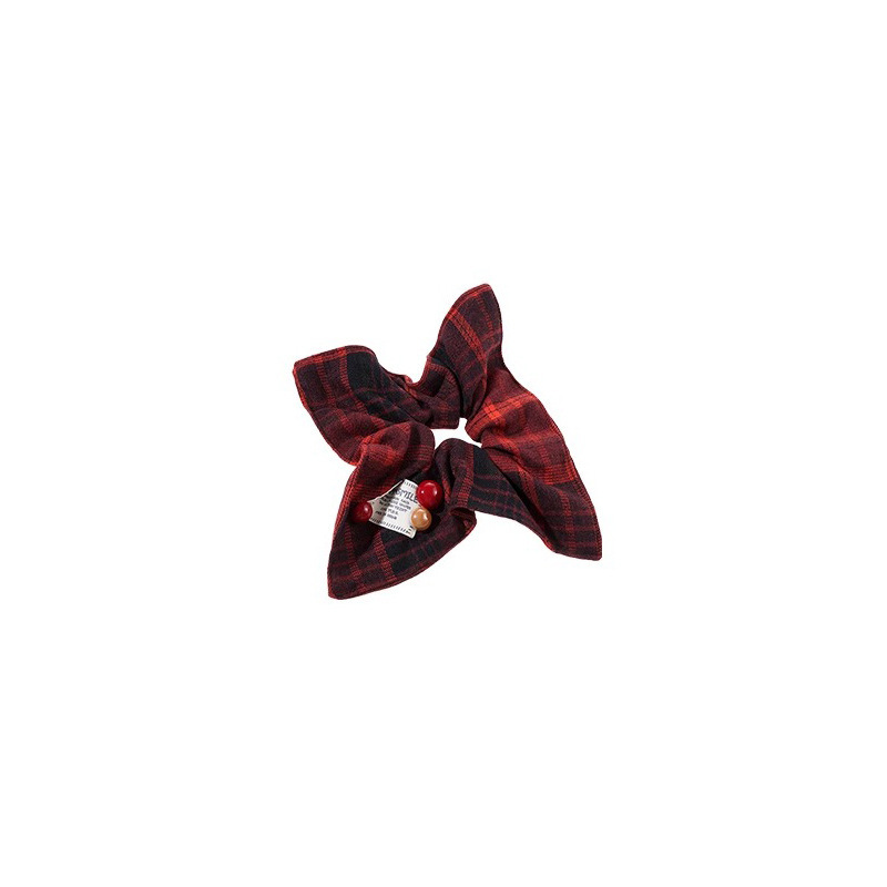 Tejido de trajes coreanos toallas cuadradas anillo de cabello a rayas de oro estándar perezoso anillo de intestino corda de cabello baja simple