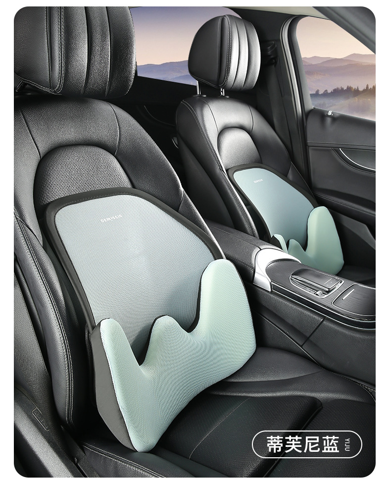Car Lumbar Support, Aviation-Grade Car Lumbar Cushion, Neck Support Pillow, Car Seat Lumbar Support, All-Season Driving Headrest and Lumbar Support
