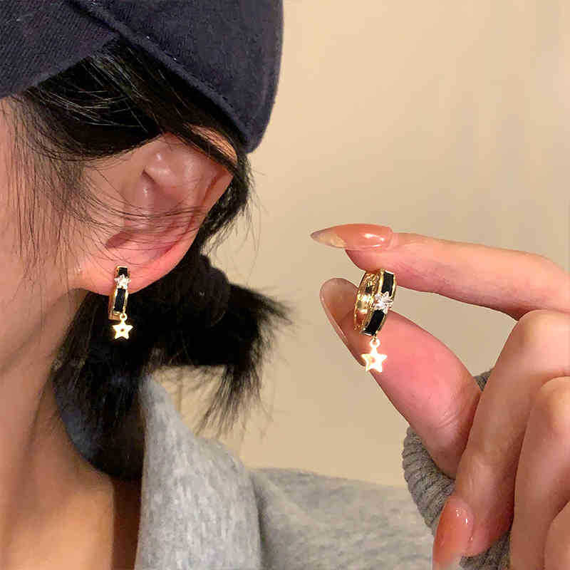 Black earrings