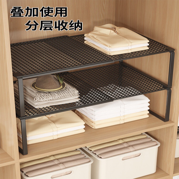 Wardrobe Partition Shelf, Cabinet Divider, Extendable Bedroom Storage Rack, Shoe Cabinet Divider, Storage Organizer