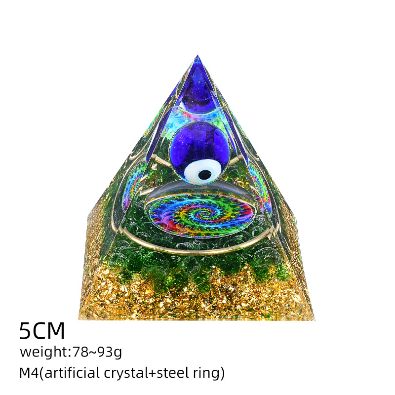 M4蓝眼睛+人造水晶（5cm金字塔）