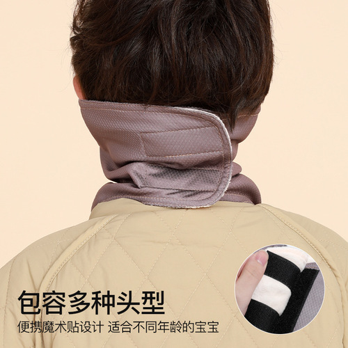 Winter New Children's Scarf Wholesale School Windproof Ear Protection Warm Baby Fleece Cartoon Baby Neck Gaiter DRWJ21