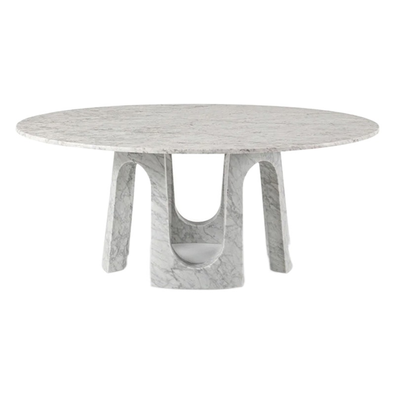 Yunfu personalizada Mesa Redonda mesa de té tocadiscos de producción de piedra artificial TV gabinete borde varios de lujo Mesa de Piedra