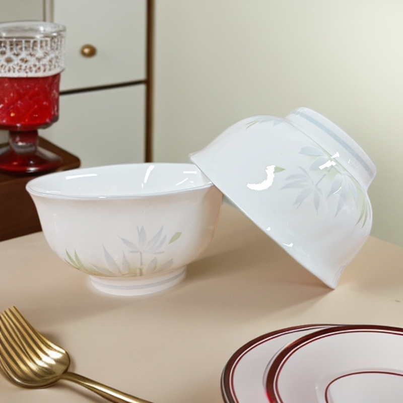 Tazón de arroz de cerámica de 5 pulgadas para el hogar tazón de ensalada de tazón de piedra de lluvia creativa de alta apariencia Hot ins comer tazón