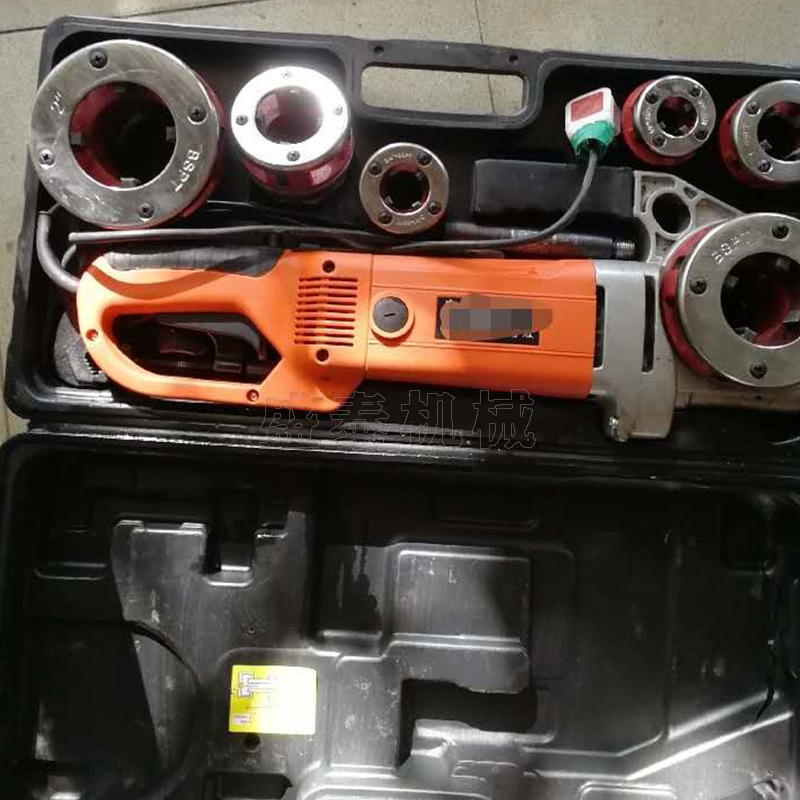 便捷式手持式电动套丝机户外便携电动套丝机电动套丝机水管开牙机