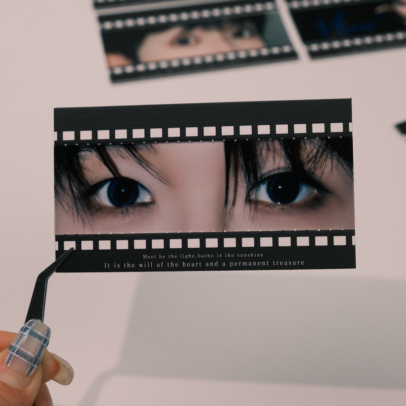 Reverse Film Frame Eye Card Creative Material Production Star Support Eye Strip Homemade Animation Star Peripherals