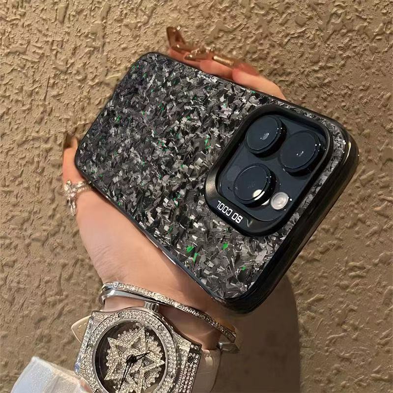 La nueva obsidiana se aplica a la funda del teléfono móvil iphone16 Apple 15promax/14 transfronterizo 13pro12 Europa y América 11