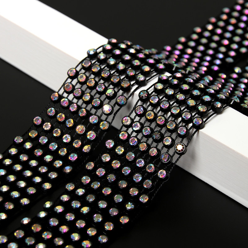 블랙-AB 컬러 다이아몬드