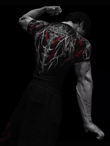 sports quick dry elastic T-shirt for gym for training
