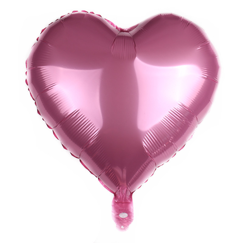 Romantic Style Print Craft Valentine'S Day Romantic Heart Shape Aluminum Film Party Balloons