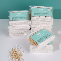MaoLi 100 Pack Bagged Cotton Swabs Disposable Dual-Ended Sanitary Cleaning Cotton Sticks Makeup Ear Cleaning Ship From Us