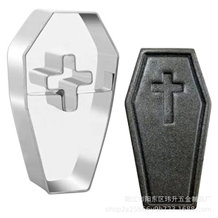 Halloween Cookie Mold Cross Coffin Shape Funny Baking Cookie Cutter Stainless Steel Dead Day Mold