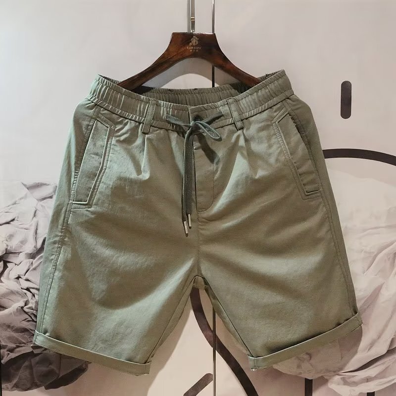 Elastic Waist Sports Pants Thin Casual Shorts Men's Loose Straight Korean Style Trendy Five-Quarter Pants Men's Casual Pants Elastic Waist Sports Pants Thin Casual Shorts Men's Loose Straight Korean Style Trendy Five-Quarter Pants Men's Casual Pants