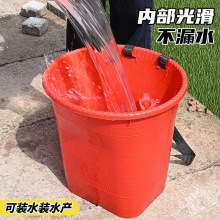 ✅塑料背篓成人胶背篓圆背篼仿竹编背筐采蘑菇赶集买菜水果购物篮