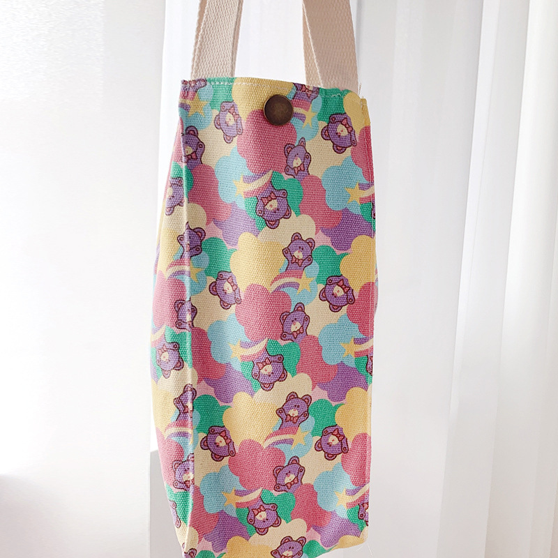 Simple dot lienzo termo cubierta de la taza cubierta protectora universal hervidor de agua bolso de leche taza de té bolsa portátil