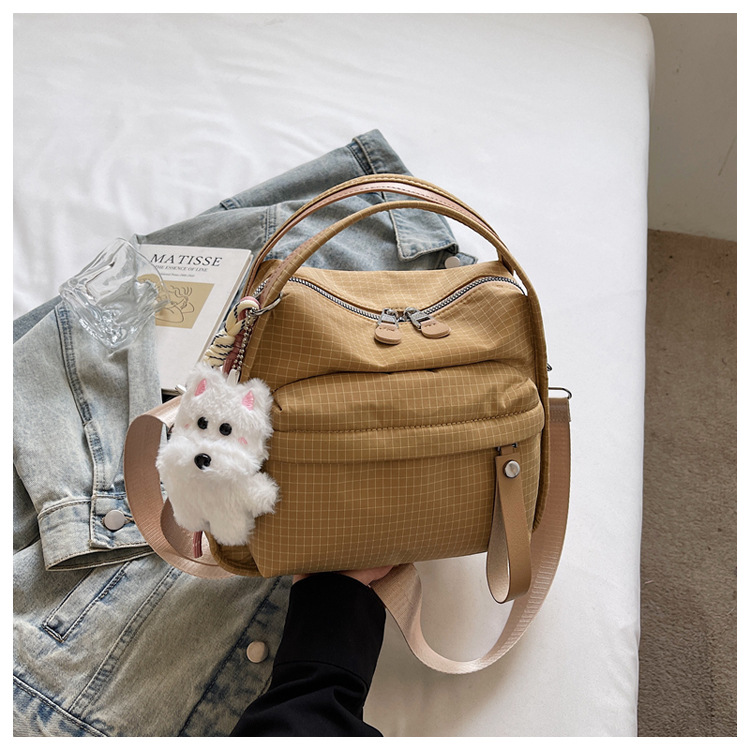 Casual bolso de mano ligero para mujeres 2026 nueva moda bolso de nylon cuadrado de viaje ocio mochila de hombro