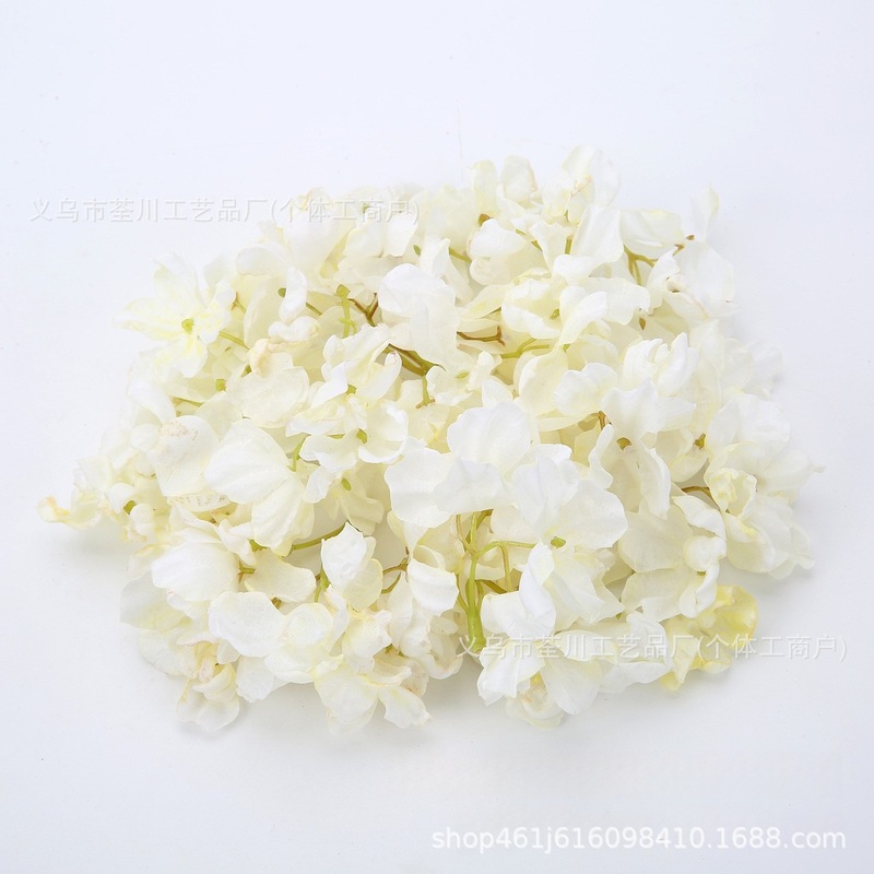 烧边绣球花工艺diy仿真花手工材料发饰配件 汉服搭配家居装饰假花|undefined