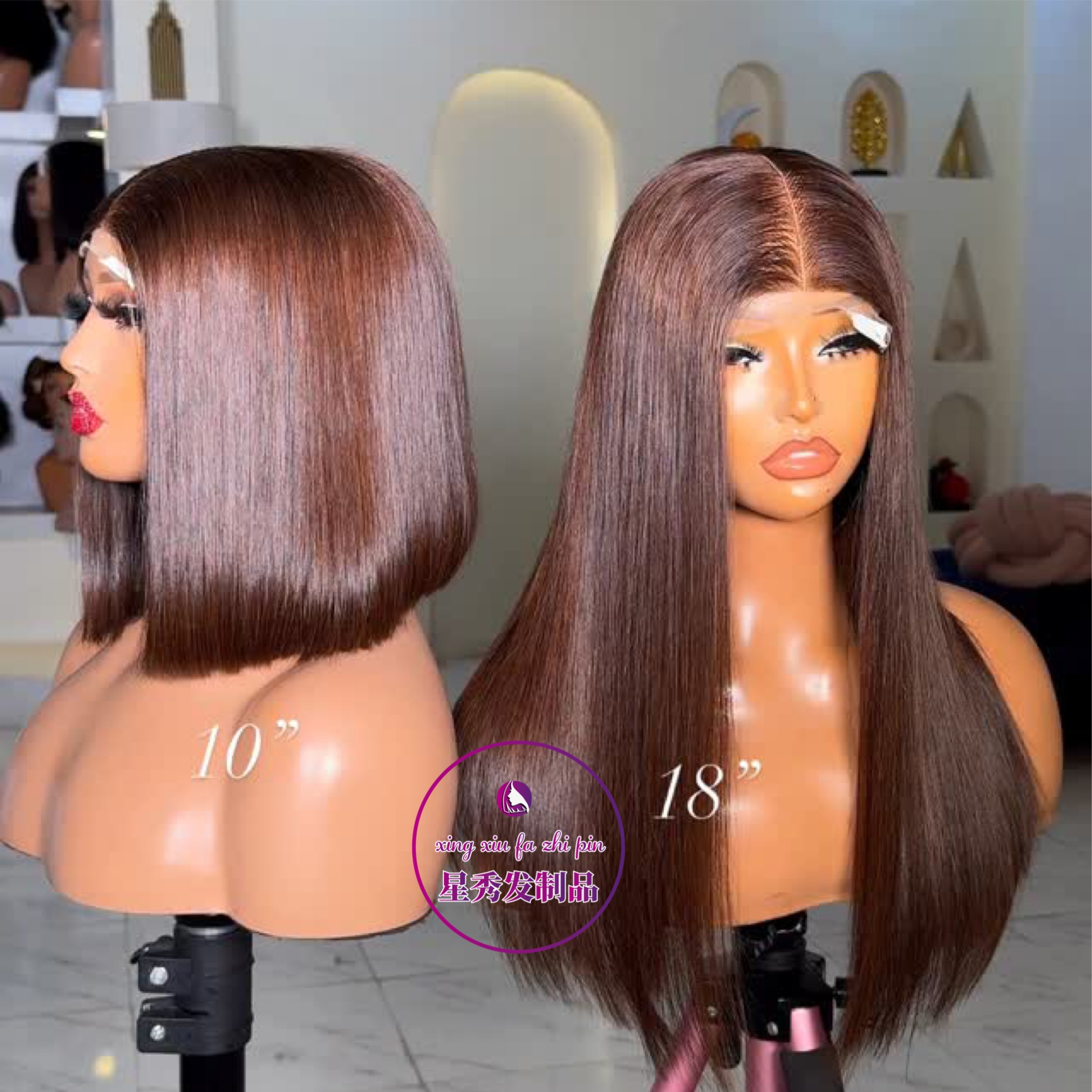 Vietnamese Human Lace Front Wig Super Double Drawn Bone Straight