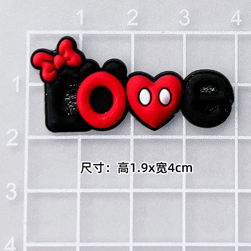大小ミッキーミニーミッキーマウス DIY 漫画装飾アクセサリー携帯電話ケースパッチ下駄スリッパバックルステッカー|undefined