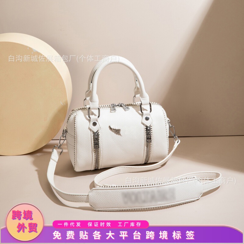 Highly stylish solid color simple handbag, cross-border 2026 new fashion versatile pillow bag, elegant shoulder tote bag