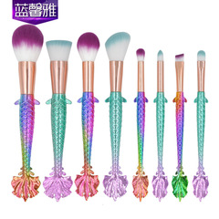 新款 單支招財美人魚尾輪廓刷 小魚高光修容刷 彩妝美妝化妝工具