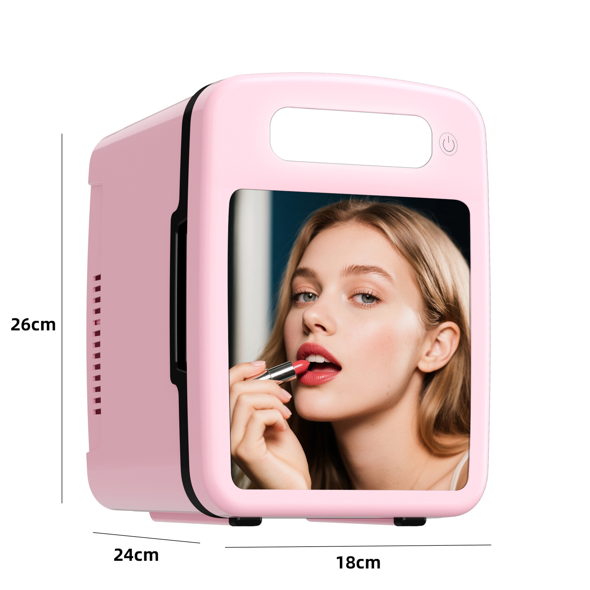 Car Refrigerator for Cosmetics and Skin Care Products, Small Refrigerator for Beauty Products with Lighting, Mini Refrigerator for Car Use