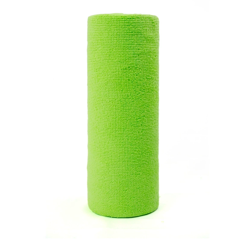 Microfiber Cleaning Cloth Roll, Multi-Color 25×25 cm, 20 Sheets per Roll, Absorbent