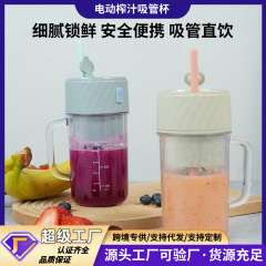 小型充電式ジューサーポータブル電動ジューサーカップ家族屋外学生多機能ジュースストローカップ