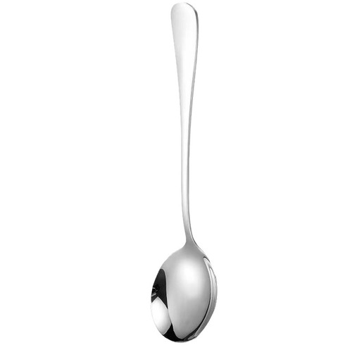 Stainless steel spoon household boutique spoon creative ins Korean spoon coffee dessert soup mixing spoon can be printed with LOGO