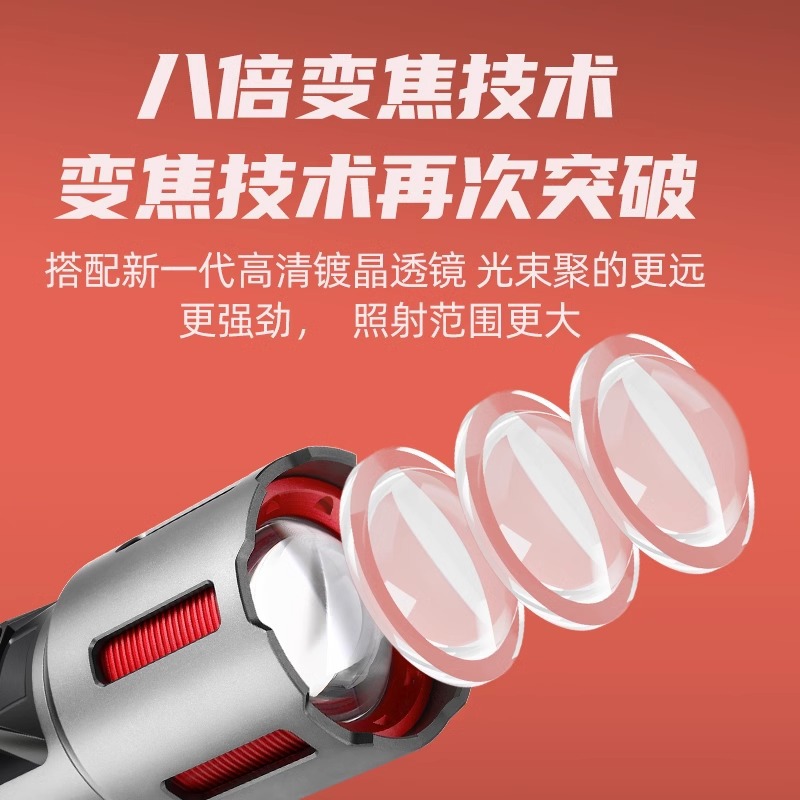 Nuevos productos transfronterizos de aleación de aluminio de alta potencia linterna láser LED 30W láser blanco telescópico enfoque de largo alcance