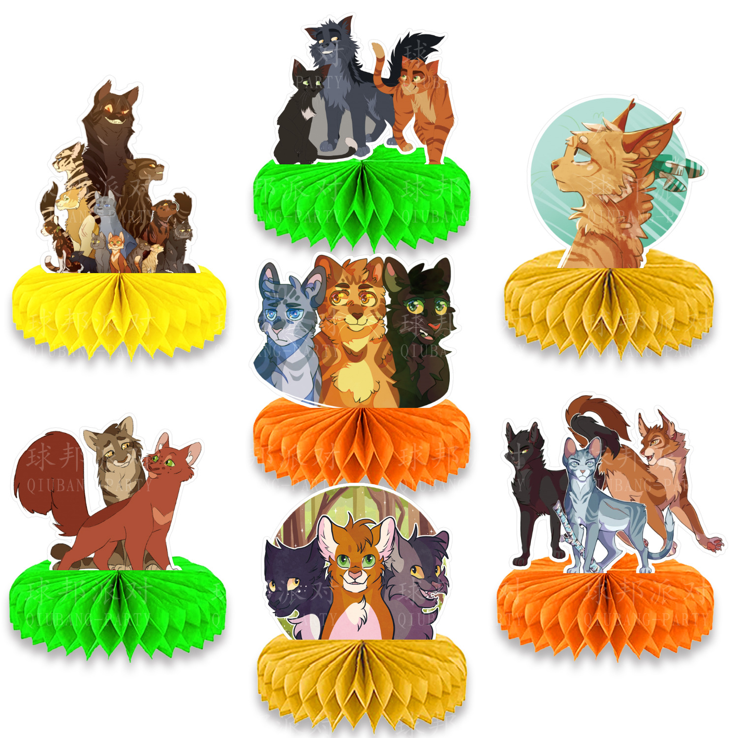 Cat Warriors Honeycomb Ball Party Decoration Warriors Honeycomb…