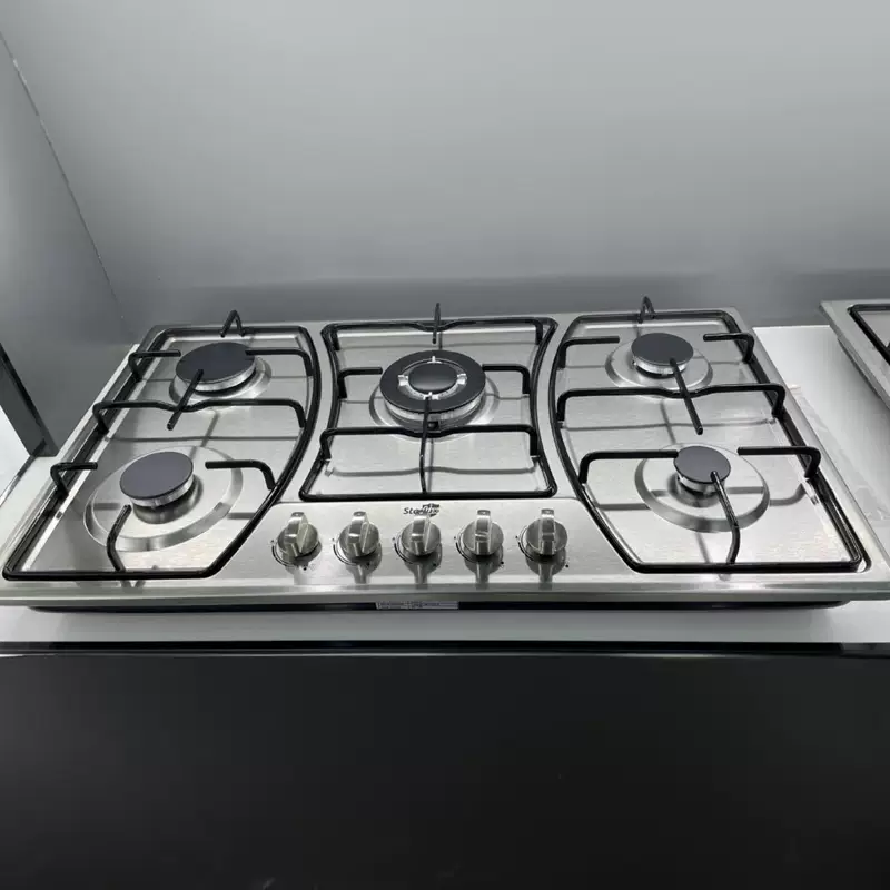 Пятиярусная плита с 5 конфорками, нагревательное устройство, зажигалка, панель из нержавеющей стали, встраиваемая настольная бытовая плита