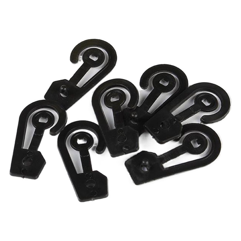 Factory Direct plastic hook accessories Black Question Mark Hook socks packaging hook mobile phone display box hook