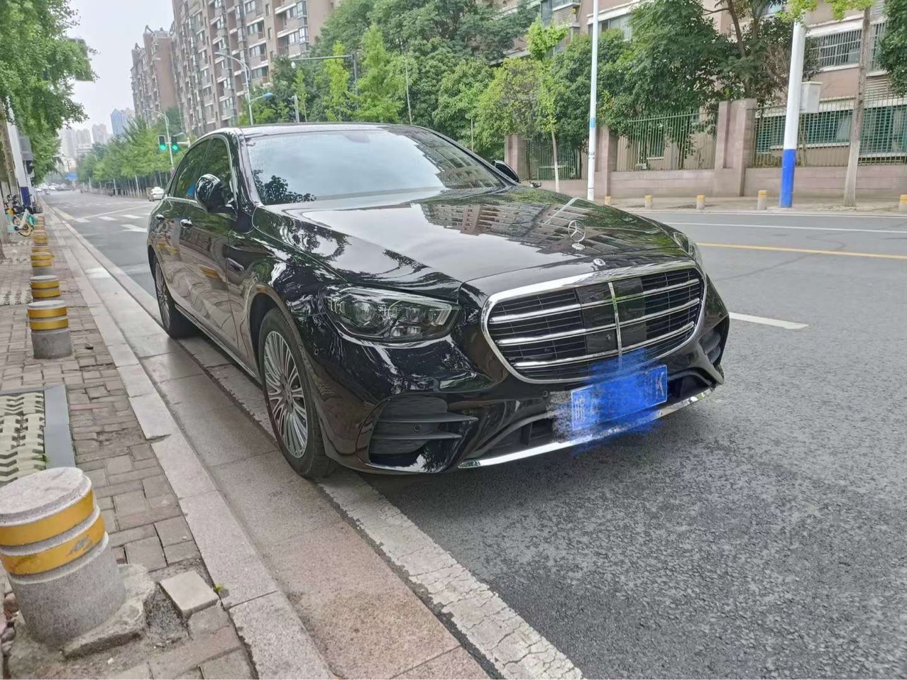 Suitable for 18-23 Mercedes-Benz W213 modified S450 urban high-end version front face, front bumper, grille, and full body kit