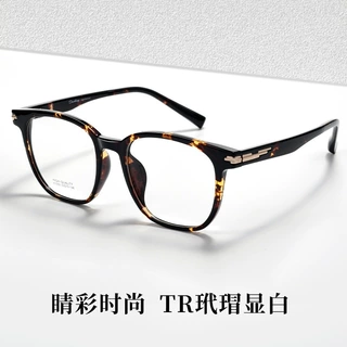 新款时尚玳瑁眼镜框复古大脸大框近视眼镜H1050B超轻TR90镜框批发