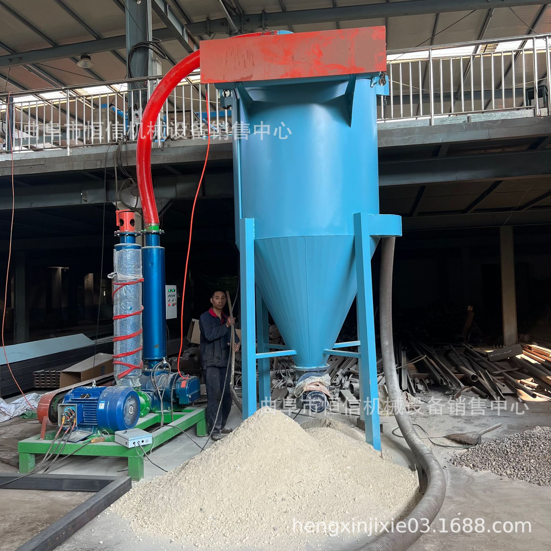石英砂沙子装吨包气力吸料机zcjb 粉煤灰出入库气力吸灰机吸粉机