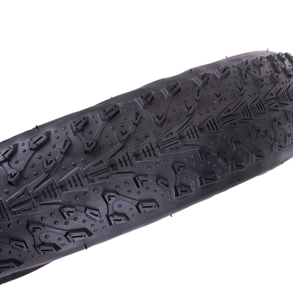 ZTTO Snow ATV Neumático 20 pulgadas 26 pulgadas 3.0/4.0 retro borde de piel marrón 60TPI neumático antideslizante y resistente al desgaste image 2