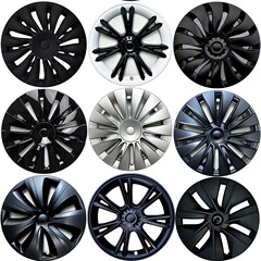 适用于特斯拉ModelY 19寸轮毂盖Modely轮胎帽Model丫改装车轮毂罩