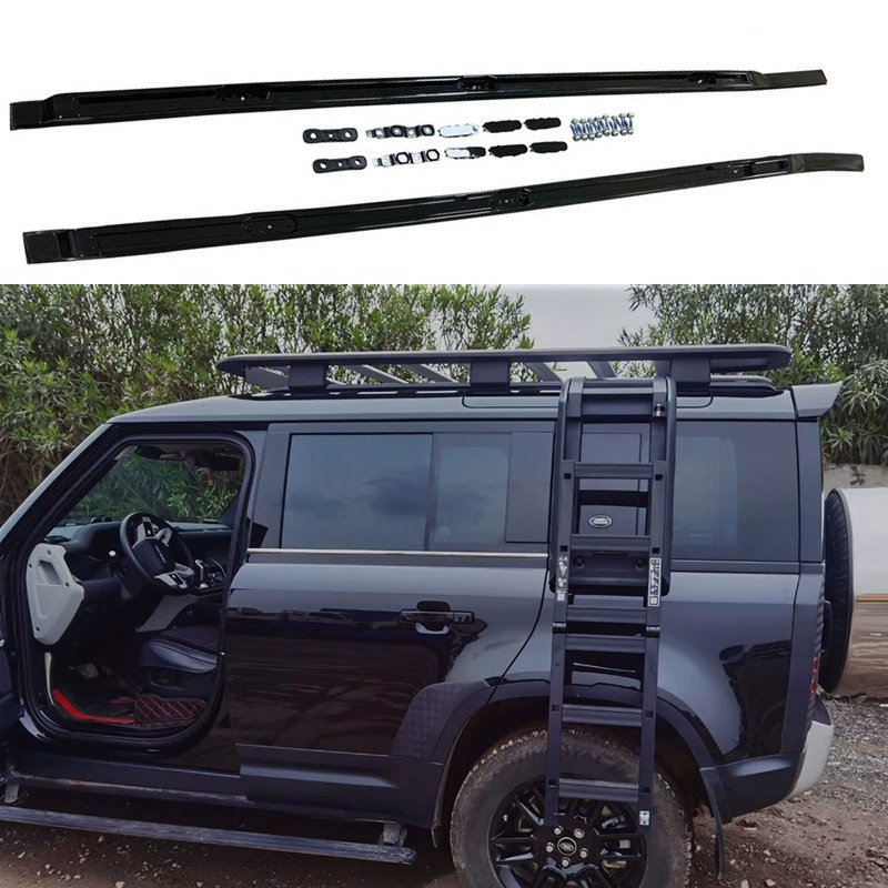 Подходит для багажника Land Rover Guard 110/90 модифицированные детали багажная рама на крыше автомобиля лестница хвост маленькая школьная сумка